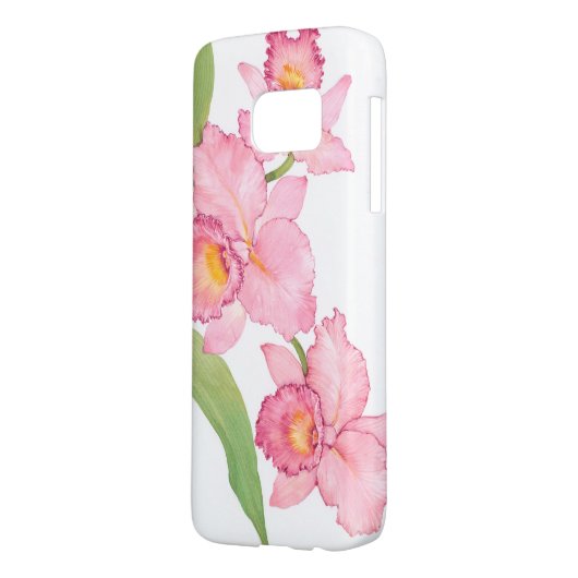 ピンクのエキゾチックな水色の花 Case-Mate SAMSUNG GALAXYケース (裏面左)