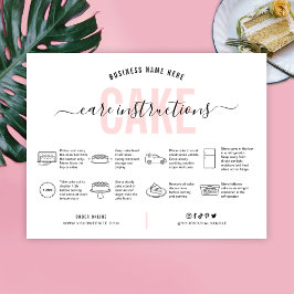 ピンクのエステティック気にケーキカードサンキューカード サンキューカード