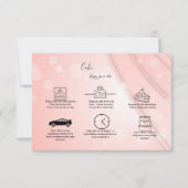 ピンクのエステティック気にケーキ サンキューカード (正面)