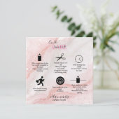 ピンクのエステティック気にロンドル サンキューカード (スタンド正面)