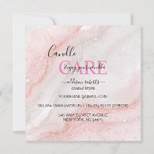 ピンクのエステティック気にロンドル サンキューカード (裏面)