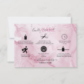 ピンクのエステティック気にロンドル サンキューカード (正面)