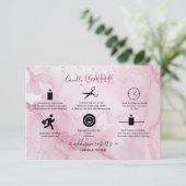 ピンクのエステティック気にロンドル サンキューカード (スタンド正面)