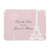 ピンクのエッフェルタワーが日結婚付の磁石を救う マグネット (横)