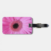 ピンクのエレガントなガーベラのデイジー ラゲッジタグ (裏面横)