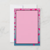 ピンクのエレガントなスクリプト | バレンタインデーのカード カード (裏面)