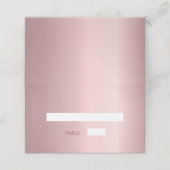 ピンクのエレガントな結婚式 プレイスカード (外部開封)