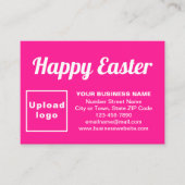 ピンクのエンクロージャカードでの復活祭の挨拶 エンクロージャーカード (正面)