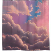 ピンクのエーテル空 シャワーカーテン (正面)