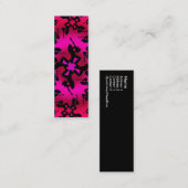 ピンクのオアシス-細いカード スキニー名刺 (正面/裏面)