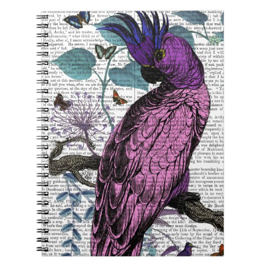 ピンクのオウム ノートブック (正面)