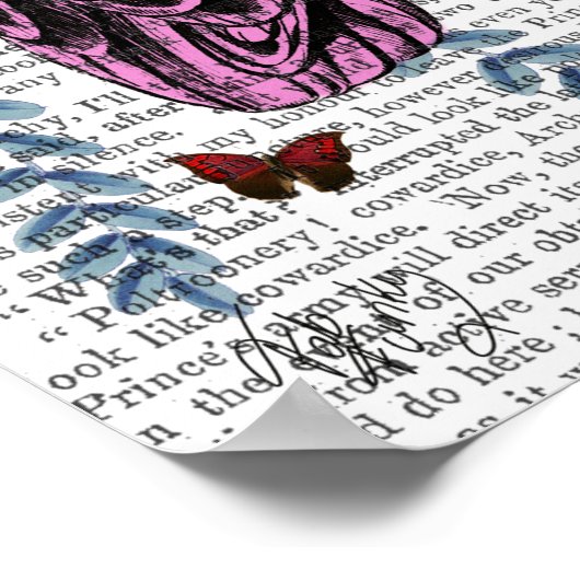 ピンクのオウム ポスター (角)