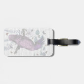 ピンクのオウム ラゲッジタグ (裏面横)