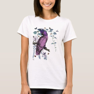 ピンクのオウム Tシャツ