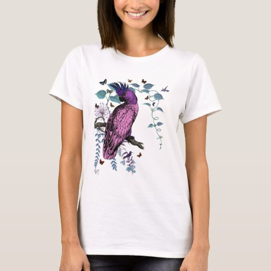 ピンクのオウム Tシャツ (正面)