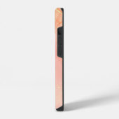 ピンクのオシャレなカスタマイズ製品 iPhoneケース (左側面)