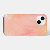 ピンクのオシャレなカスタマイズ製品 iPhoneケース (裏面横)