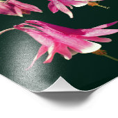 ピンクのオダマキ（植物）花クローズアップ8 x 8 フォトプリント            (角)