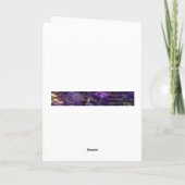 ピンクのオランダカイウユリカードとの幸せな記念日 カード (裏面)