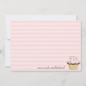 ピンクのオリジナル レシピ カード (裏面)