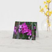 ピンクのオレアンダーの影の妖精 カード (黄色い花)