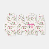 ピンクのオレンジ色の花びら フェイバーボックス (折り畳みなし)