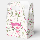 ピンクのオレンジ色の花びら フェイバーボックス (オープン)