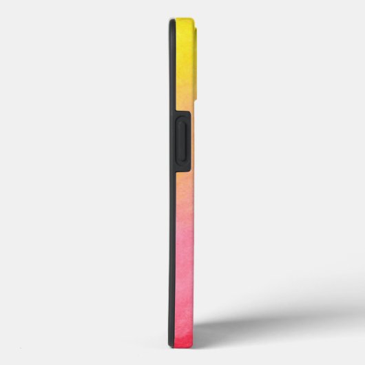 ピンクのオレンジ色の黄色のグラデーション水色 Case-Mate iPhoneケース (裏面 / 右)
