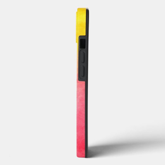 ピンクのオレンジ色の黄色のグラデーション水色 Case-Mate iPhoneケース (裏面 / 左)