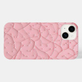 ピンクのオーガニックテクスチャーiPhoneケース フェミニンな見た目 Case-Mate iPhoneケース (裏面 (横))