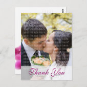 ピンクのオーキカスタムッドの写真結婚をお願い ポストカード (正面/裏面)