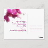 ピンクのオーキカスタムッドの写真結婚をお願い ポストカード (裏面)