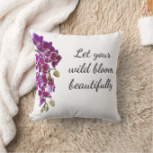 ピンクのオーキッドの水色 クッション (ブランケット)