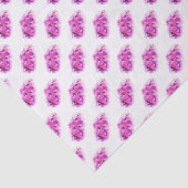 ピンクのオーキッドウォーターカラーアートティッシュペーパー 薄葉紙 (詳細)