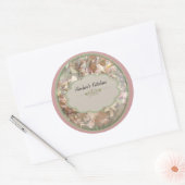 ピンクのオーキッドスパイスジャー ラウンドシール (封筒)