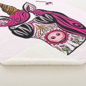 ピンクのオートクチュール シェルパブランケット (3/4)