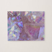 ピンクのオーラの水晶 ジグソーパズル (横)