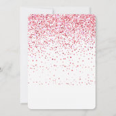 ピンクのカクテルパーティードリンク 招待状 (裏面)