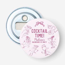 ピンクのカクテルパーティー　バチェロレッテ　封筒　景品 栓抜き