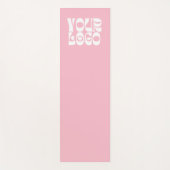 ピンクのカスタムロゴプロモーション事業 ヨガマット (正面)