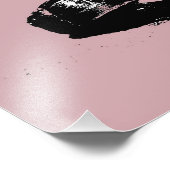 ピンクのカタツムリ フォトプリント            (角)