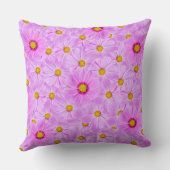 ピンクのカッターフラワーズ装飾用クッション クッション (裏面)