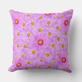 ピンクのカッターフラワーズ装飾用クッション クッション (正面)