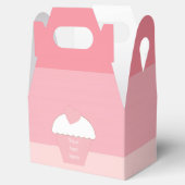 ピンクのカップケグラデーションーキストライプー フェイバーボックス (オープン)