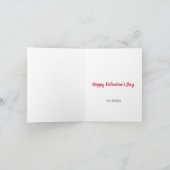 ピンクのカップケーキが最も甘いバレンタイン シーズンカード (内部)