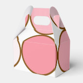 ピンクのカップケーキとドット フェイバーボックス (裏面サイド)