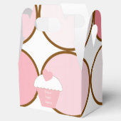 ピンクのカップケーキとドット フェイバーボックス (オープン)