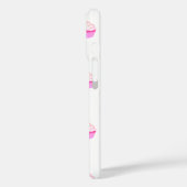 ピンクのカップケーキのかわいいiPhoneケース Case-Mate iPhoneケース (裏面 / 左)