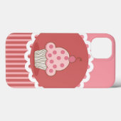 ピンクのカップケーキのデザイン Case-Mate iPhoneケース (裏面 (横))