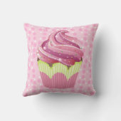 ピンクのカップケーキの風味がよい菓子の装飾用クッション クッション (裏面)